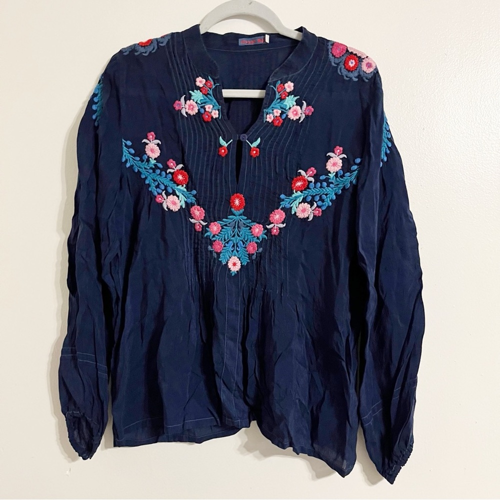 Johnny Was Embroidered Blouse